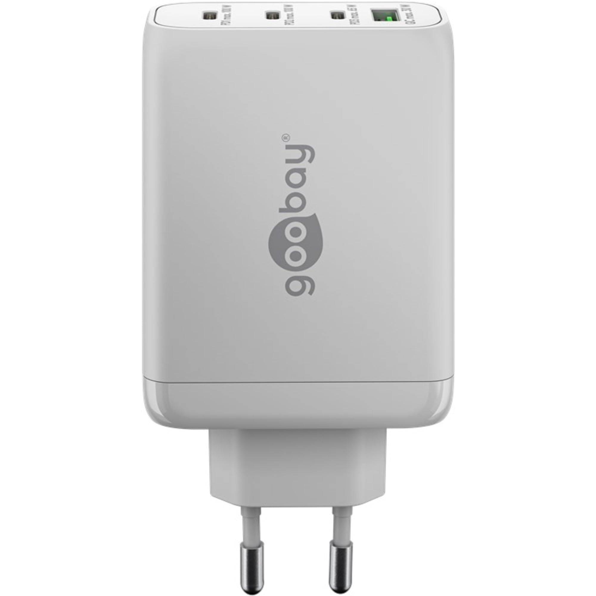 Goobay thuislader met 3x USB-C PD en 1x USB-A QC - GaN - 100W / wit-1
