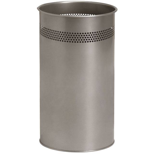 Papierbak BRASQ 21 liter rvs zilver-0