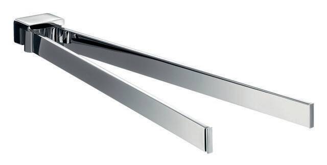 Loft, handdoekhouder, 2-armig, draaibaar, 410mm, chroom-0