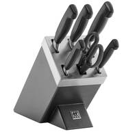 ZWILLING FOUR STAR 35148-507-0 keukenmessen-/bestekblokset 7-delig Grijs-1