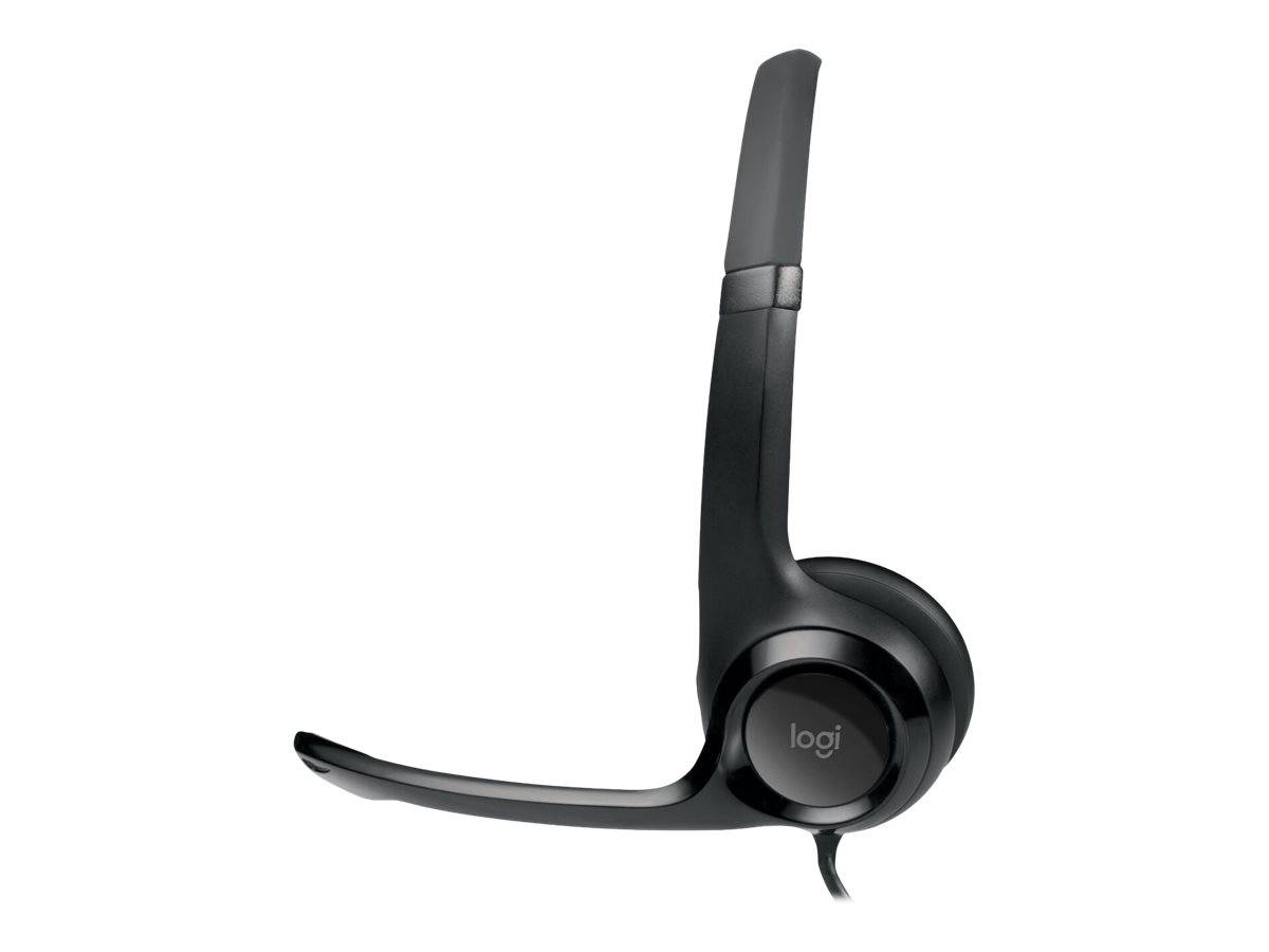 Logitech H390 On Ear headset Kabel Stereo Grijswit Ruisonderdrukking (microfoon) Headset, Volumeregeling, Microfoon uits-3