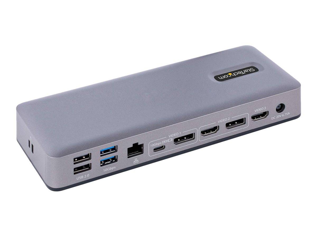 USB-C Docking Station, HDMI/DP/DP Alt-mode USB-C Dock, Triple/Dual 4K, 7x USB Hub, 60W PD, GbE, WWCB Certified - 3 Onder-0