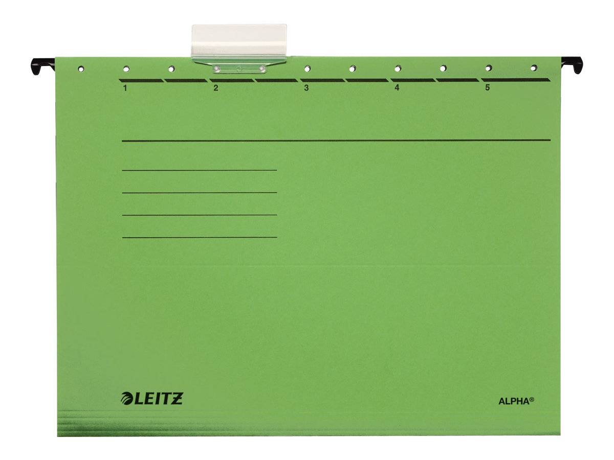 Esselte Leitz Alpha - A4 - Karton - Groen - Kunststof - Forest Stewardship Council (FSC) - 348 mm-0