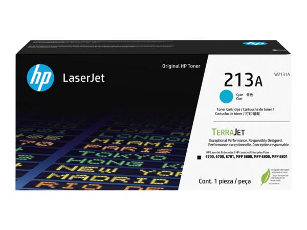 HP 213A - cyaan - origineel - LaserJet - tonercartridge (W2131A)