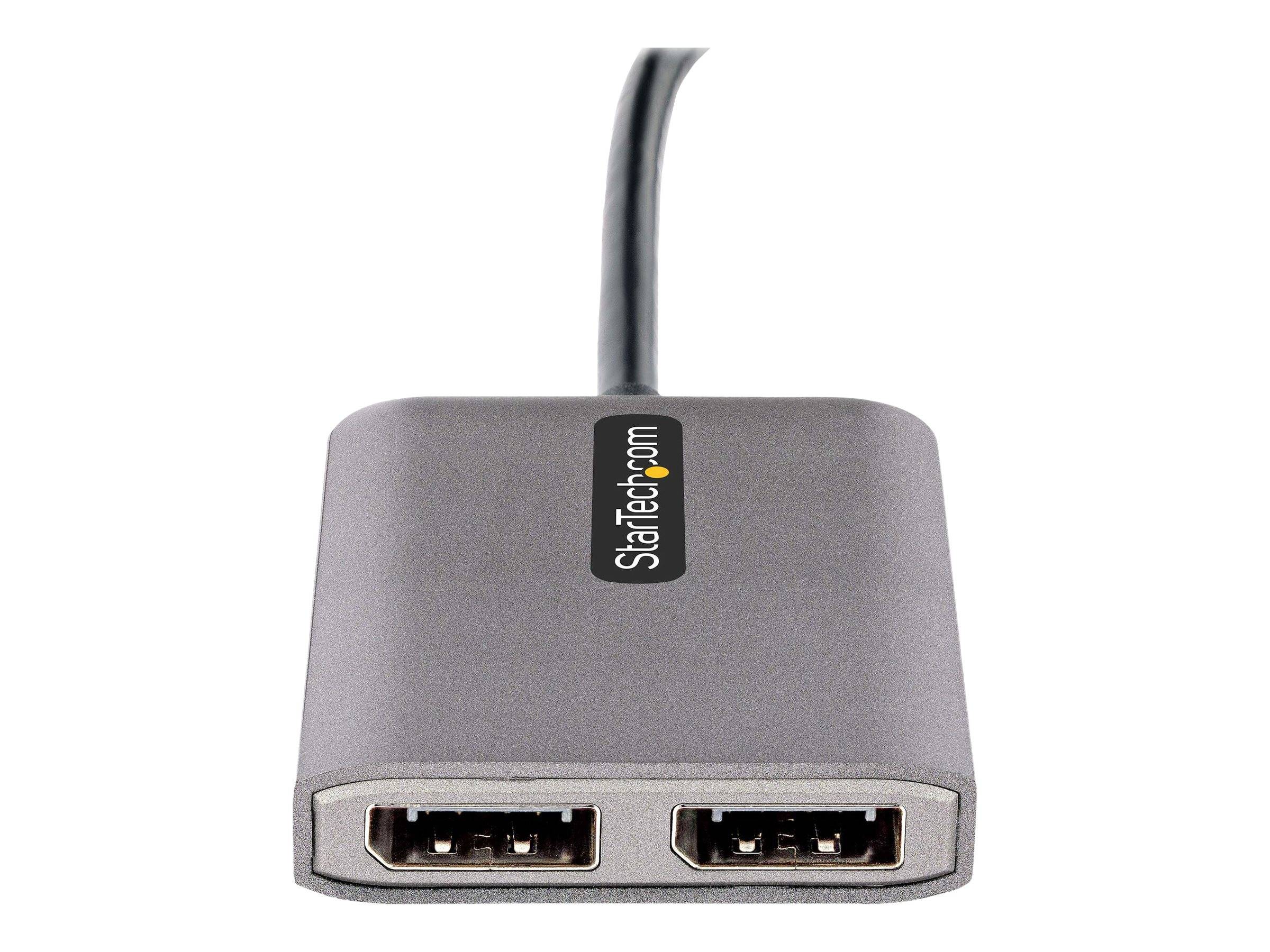 StarTech.com USB-C naar Dual DisplayPort 1.4 Adapter, USB Type-C Multi-Monitor MST Hub, Dual 5K 60Hz DP Extender / Split-2