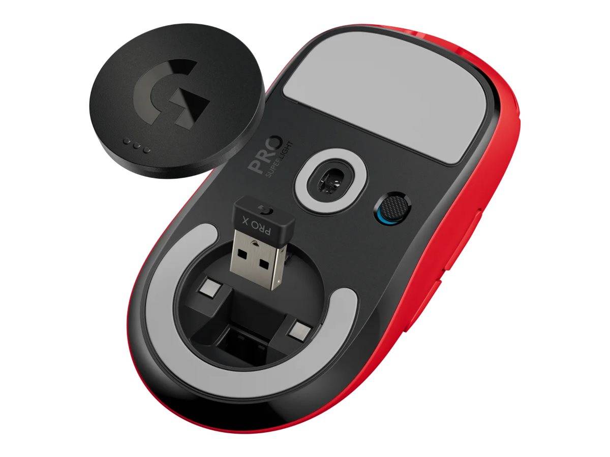 Muis G PRO X SUPERLIGHT - Rood - Optisch - Draadloos-3