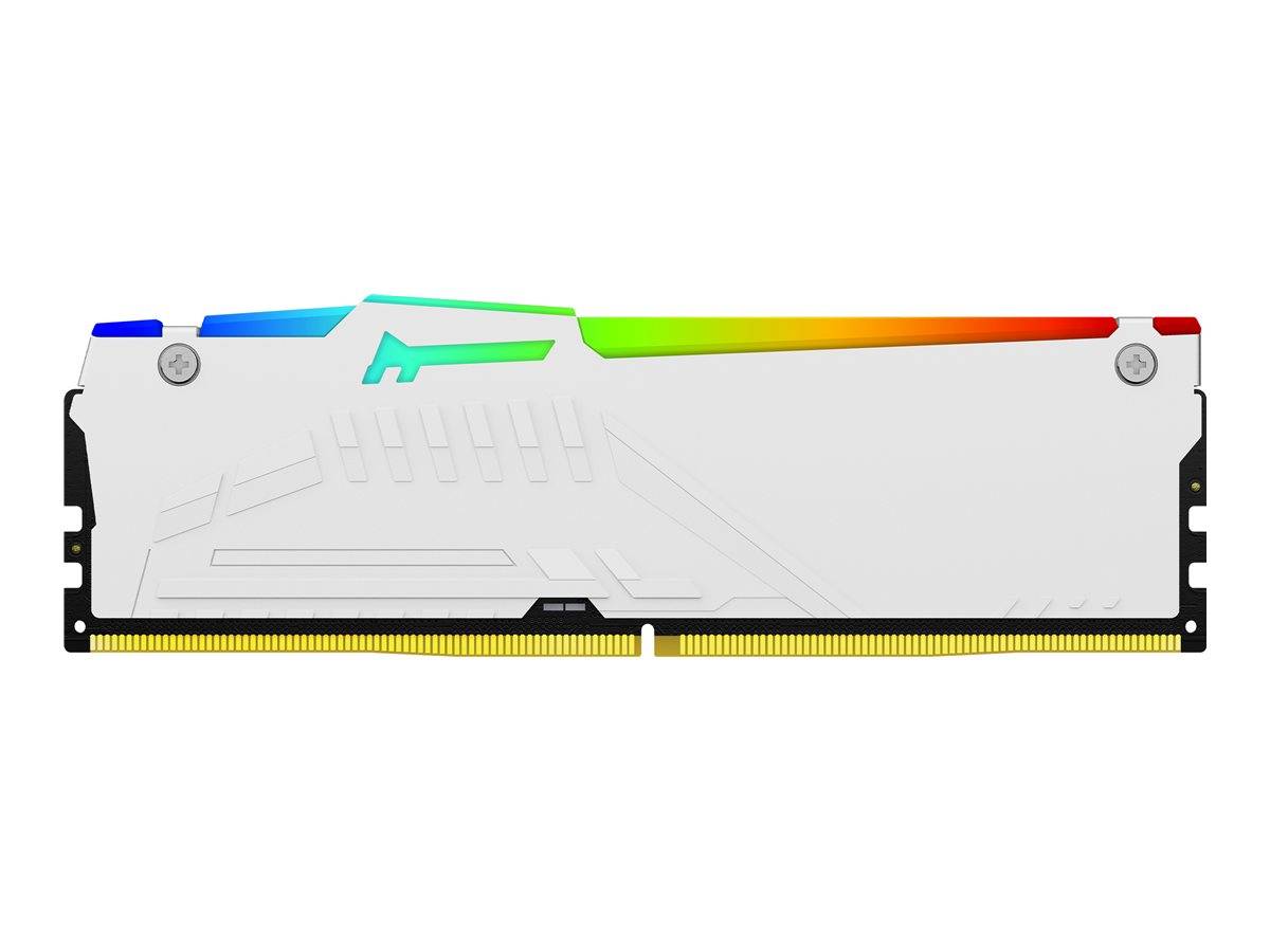Kingston Technology FURY Beast 32GB 5200MT/s DDR5 CL36 DIMM (Kit van 2) White RGB EXPO. Component voor: PC, Intern geheu-4