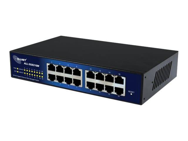 ALLNET ALL-SG8316M / 16 Port Gigabit smart-managed, lüfterlo (ALL-SG8316M)-0