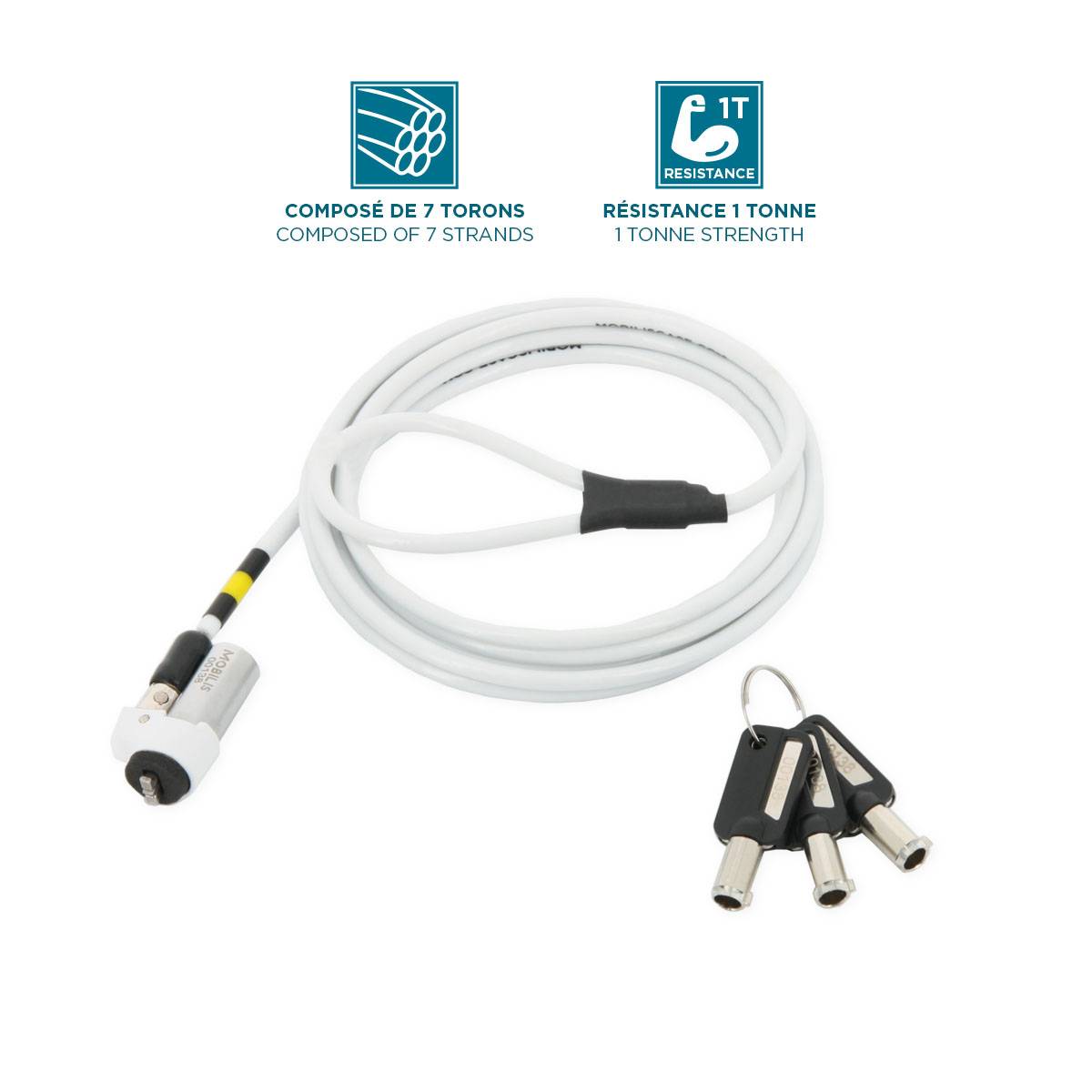 Mobilis Nano - Slank Draaibaar veiligheidsslot - Compatibel MK-2