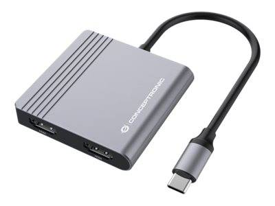 CONCEPTRONIC Dock USB-C->2xHDMI,1xUSB3.0,100WPD 0,25m groot-0