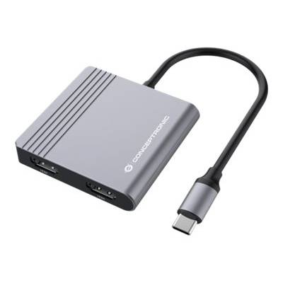 CONCEPTRONIC Dock USB-C->2xHDMI,1xUSB3.0,100WPD 0,25m groot-0