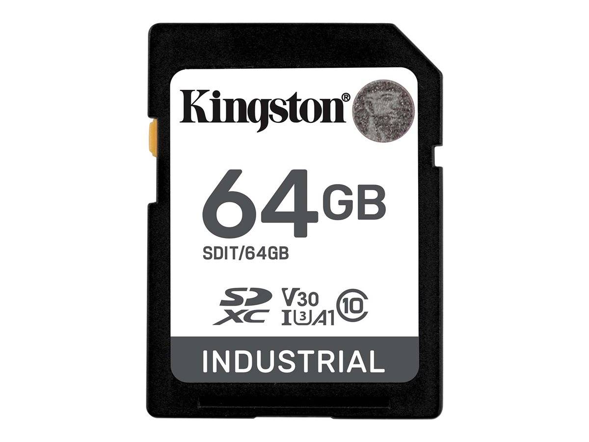 SD-kaart 64GB Kingston SDXC Industrial -40C tot 85C retail-0