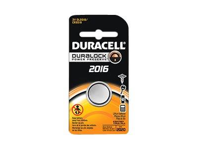 Duracell Knoopcel CR2016 3 V 1 stuk(s) 90 mAh Lithium Elektro 2016