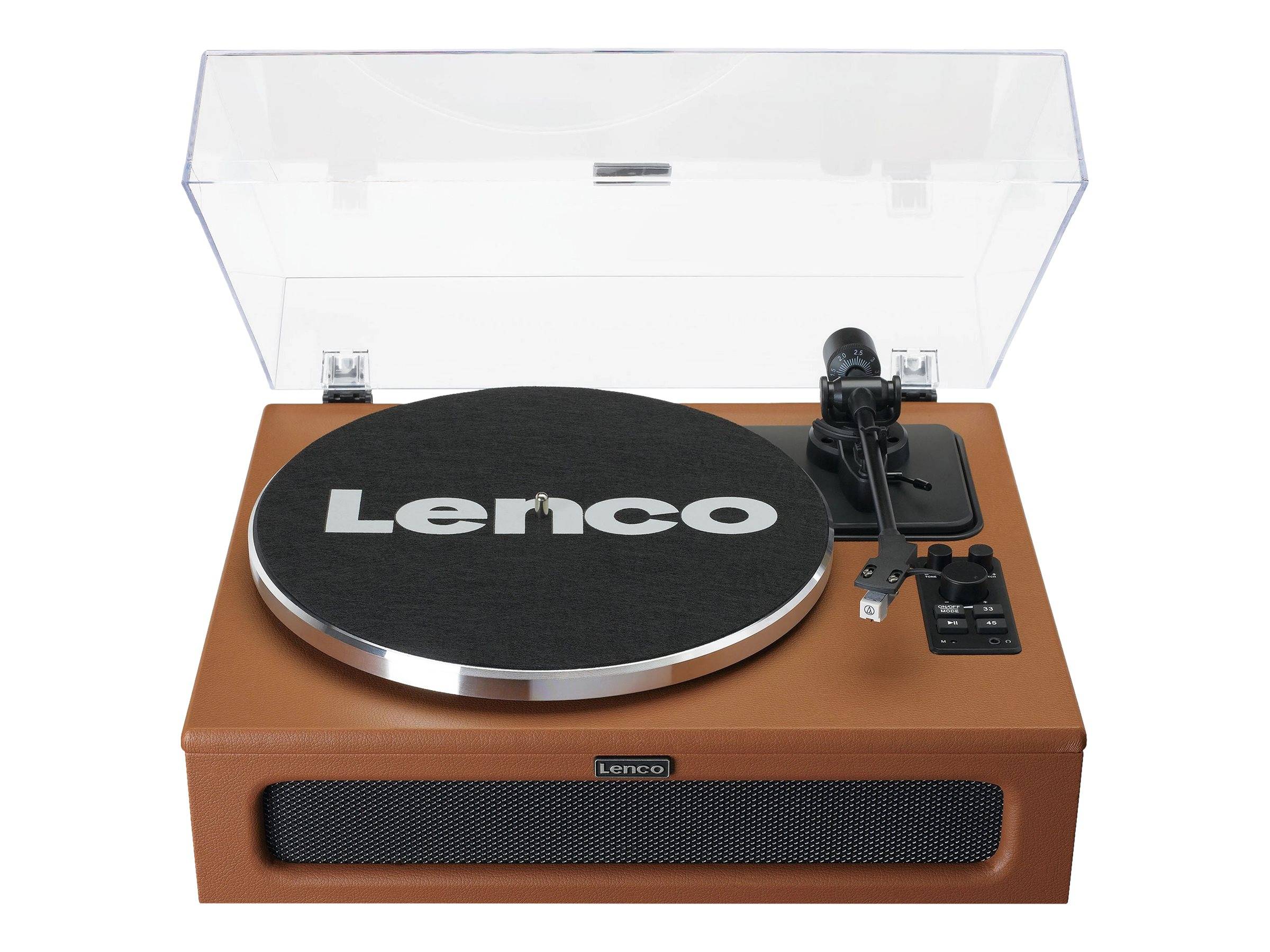 Lenco LS-430bn houten in de buurt van synthetisch leer-1