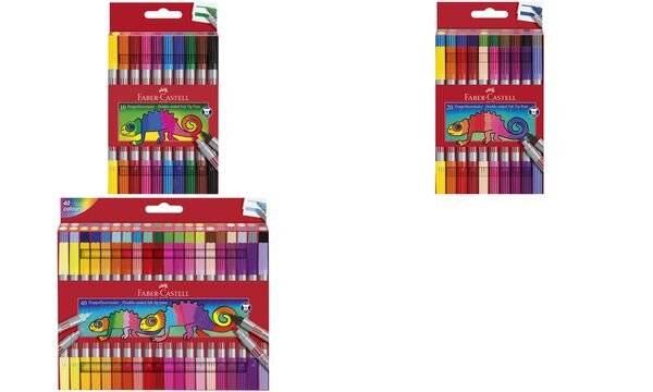 FABER-CASTELL dubbele vezelpen, etui van 40 mm-1