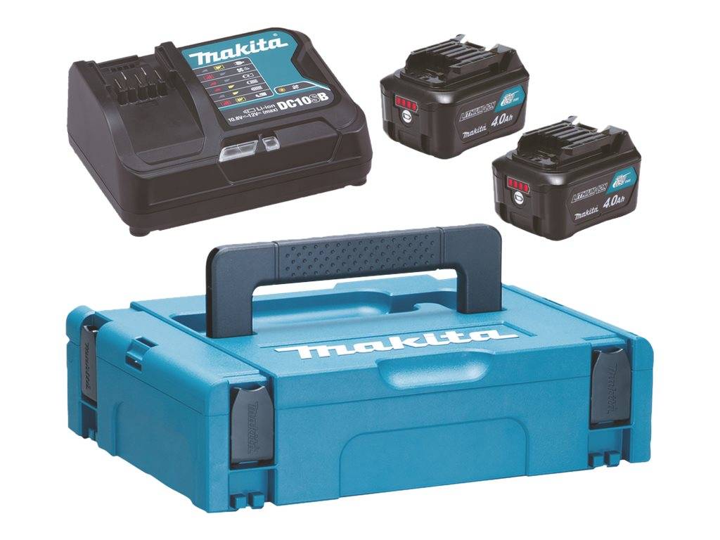Makita Startset DC10SB + 2x BL1041B - 197641-2-0