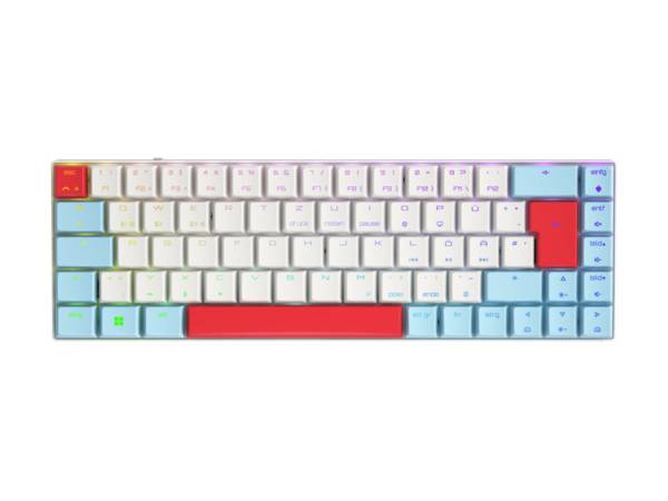CHERRY MX-LP 2.1 Compacte draadloze Gaming RF draadloos + Bluetooth QWERTZ Engels Wit