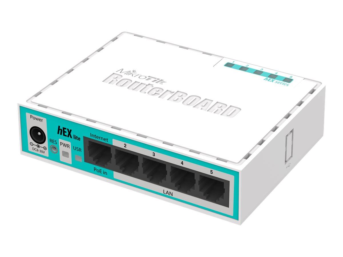 Mikrotik hEX lite bedrade router wit-0