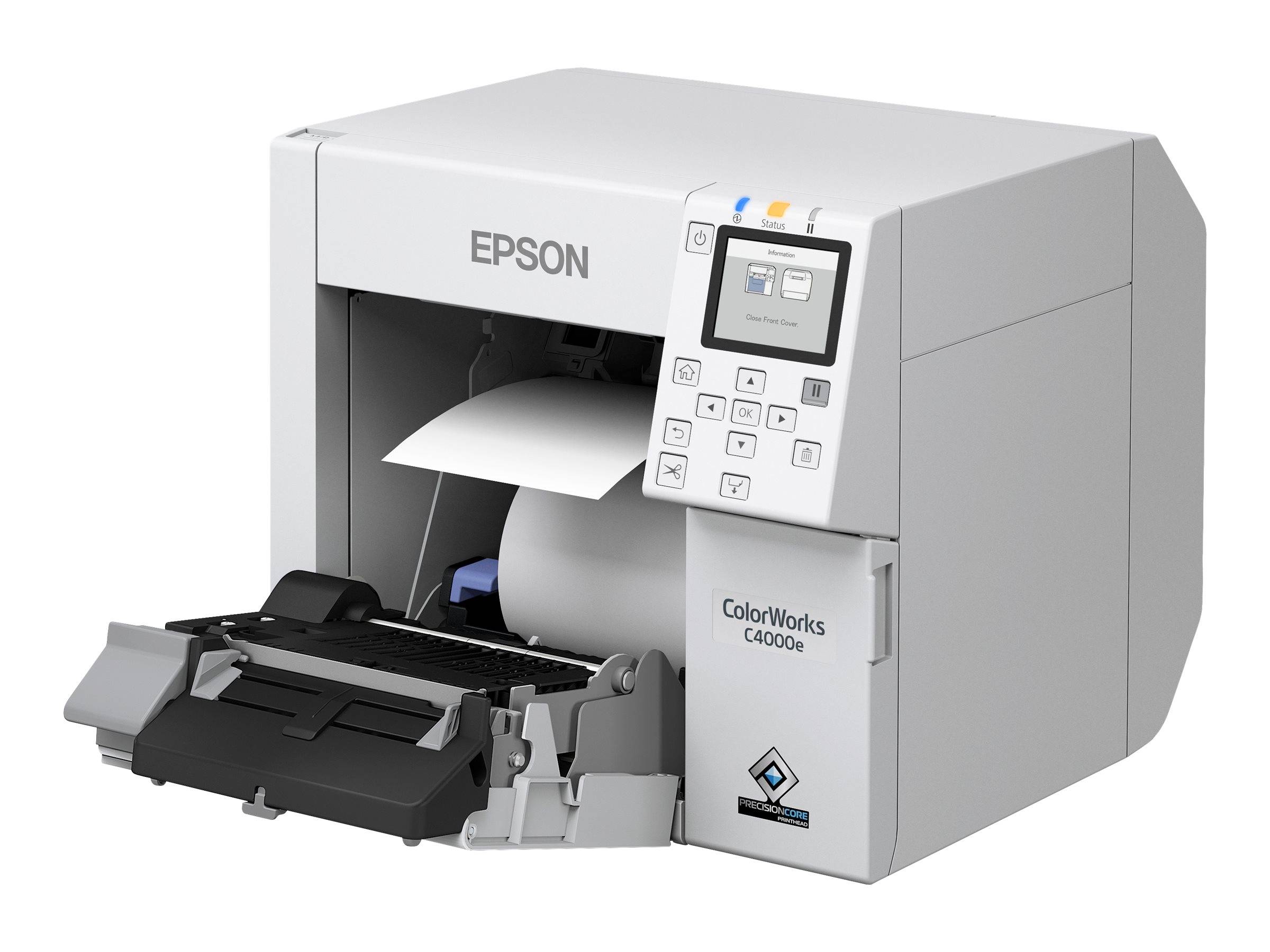 Epson ColorWorks C4000, Gloss Black Ink, cutter, ZPLII, USB, Ethernet | C31CK03102BK-1