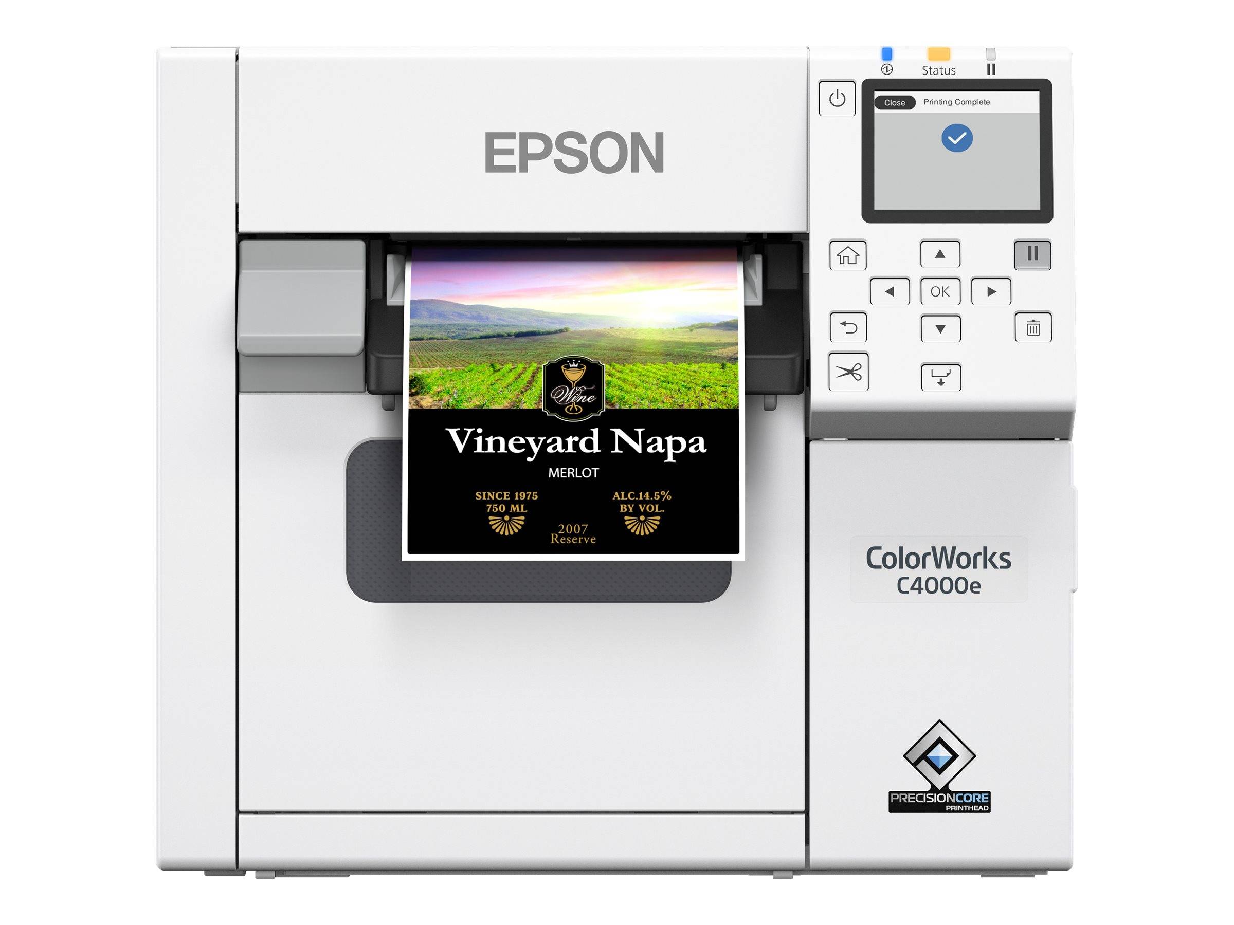 Epson ColorWorks C4000, Gloss Black Ink, cutter, ZPLII, USB, Ethernet | C31CK03102BK-2