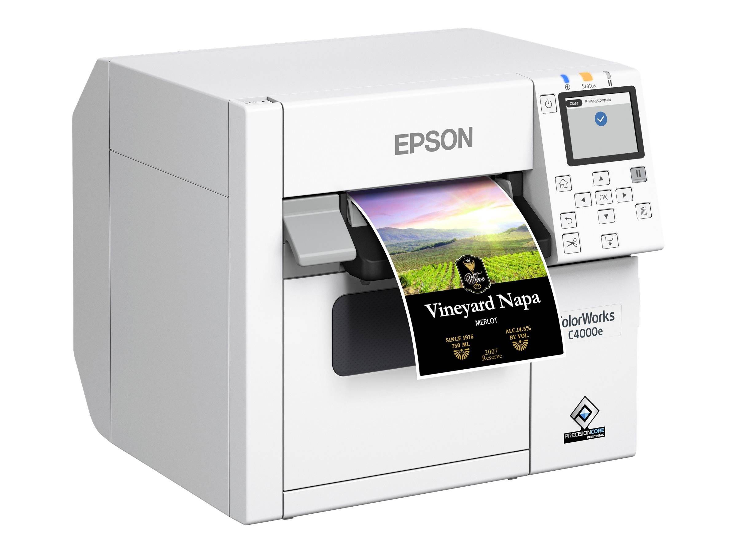 Epson ColorWorks C4000, Gloss Black Ink, cutter, ZPLII, USB, Ethernet | C31CK03102BK-4