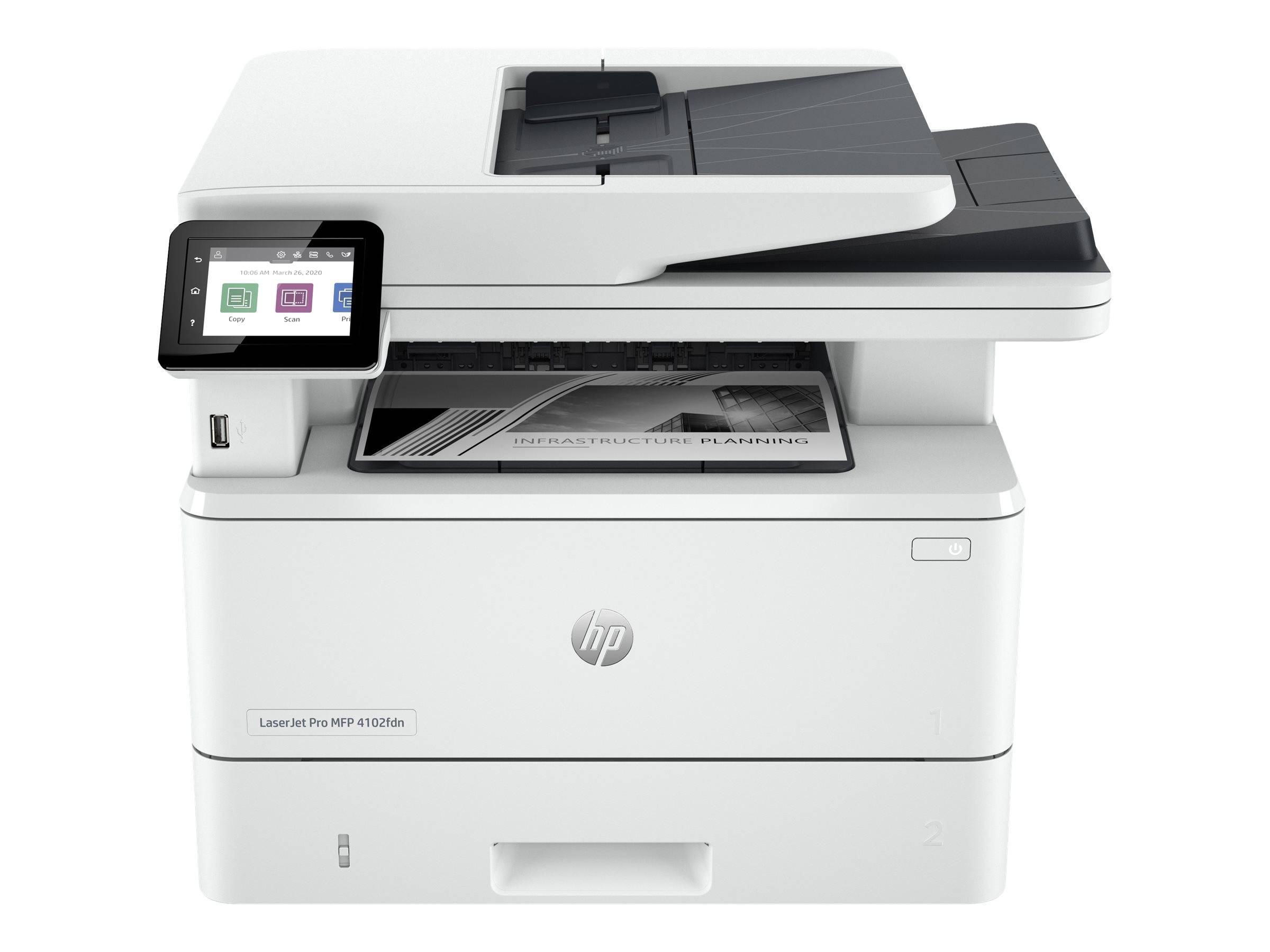 HP LaserJet Pro MFP 4102fdn printer - Zwart-wit - Printer voor Kleine en middelgrote ondernemingen - Printen --2
