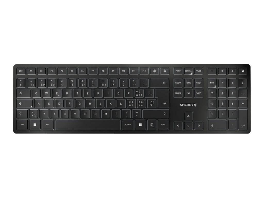 CHERRY KW 9100 SLIM toetsenbord Universeel RF draadloos + Bluetooth QWERTZ Zwitsers Zwart-1