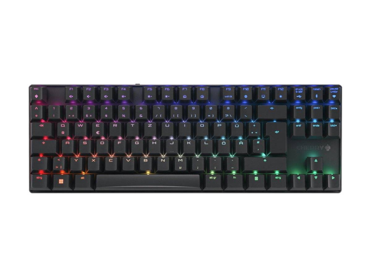 CHERRY MX 8.2 TKL Draadloos Toetsenbord - Verlicht - QWERTZ - Zwart (G80-3882LXADE-2)-0