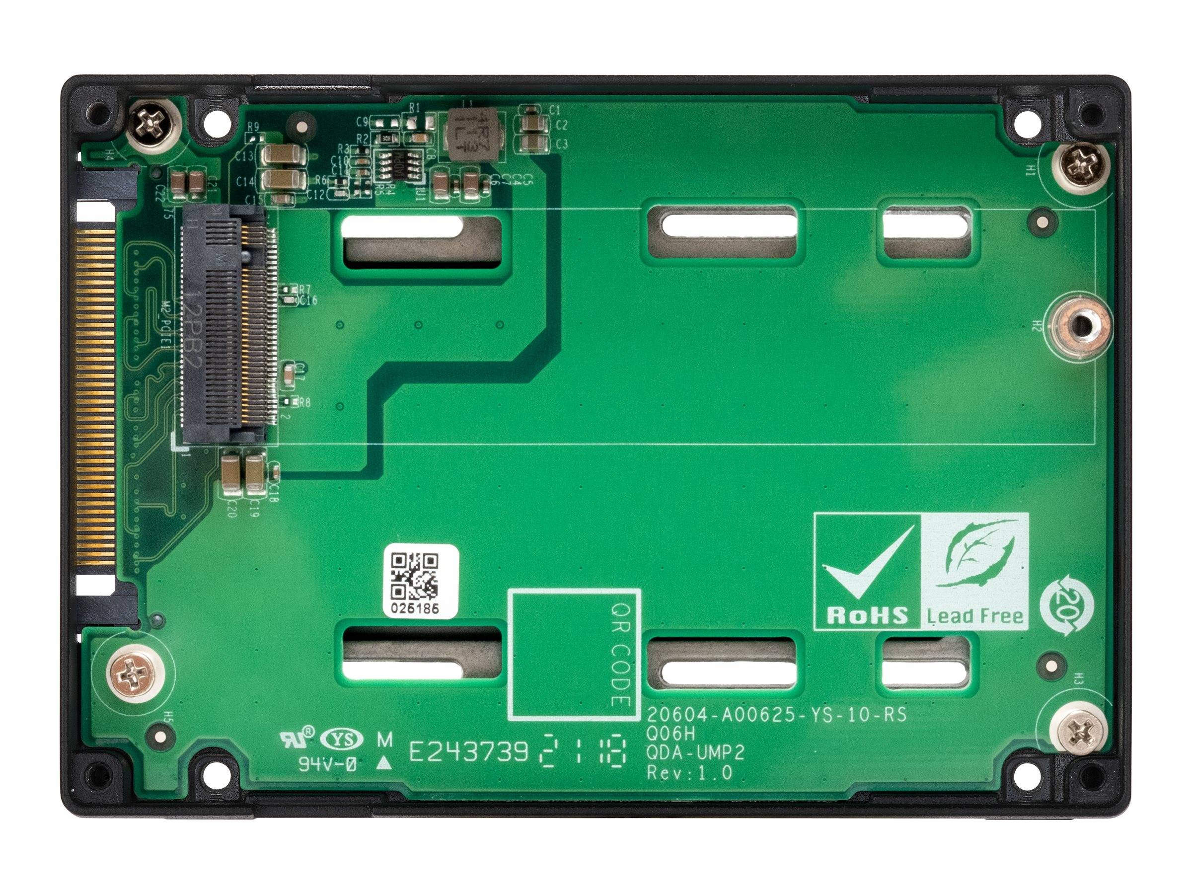 QNAP QDA-UMP4 behuizing voor opslagstations SDD-behuizing Zwart 2.5"-2