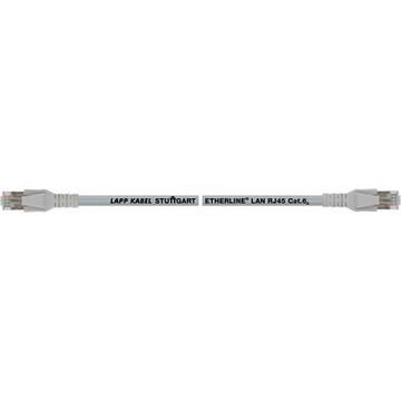 LAPP 24441202 RJ45 Netwerkkabel, patchkabel CAT 6A S/FTP 1.50 m Grijs Snagless, Afscherming totaal, Pair afscherming, Folie afscherming, Vlambestendig, Halogeenvrij 1 stuk(s)
