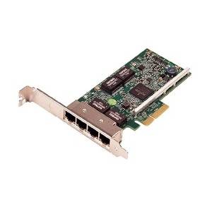 Dell CRD NTWK PCIE QP 1G BCOM V2 HY7RM, intern, bedraad, PCI Express, Ethernet, 1000 Mbit/s, groen-0