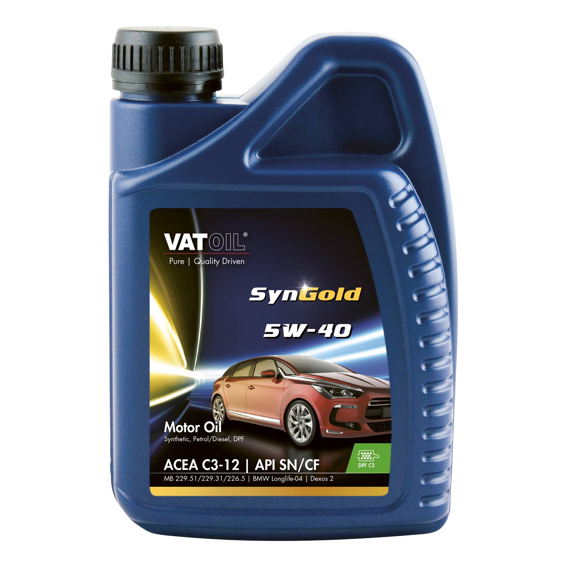 VatOil 50010 Motorolie SynGold 5W-40 1 liter-1