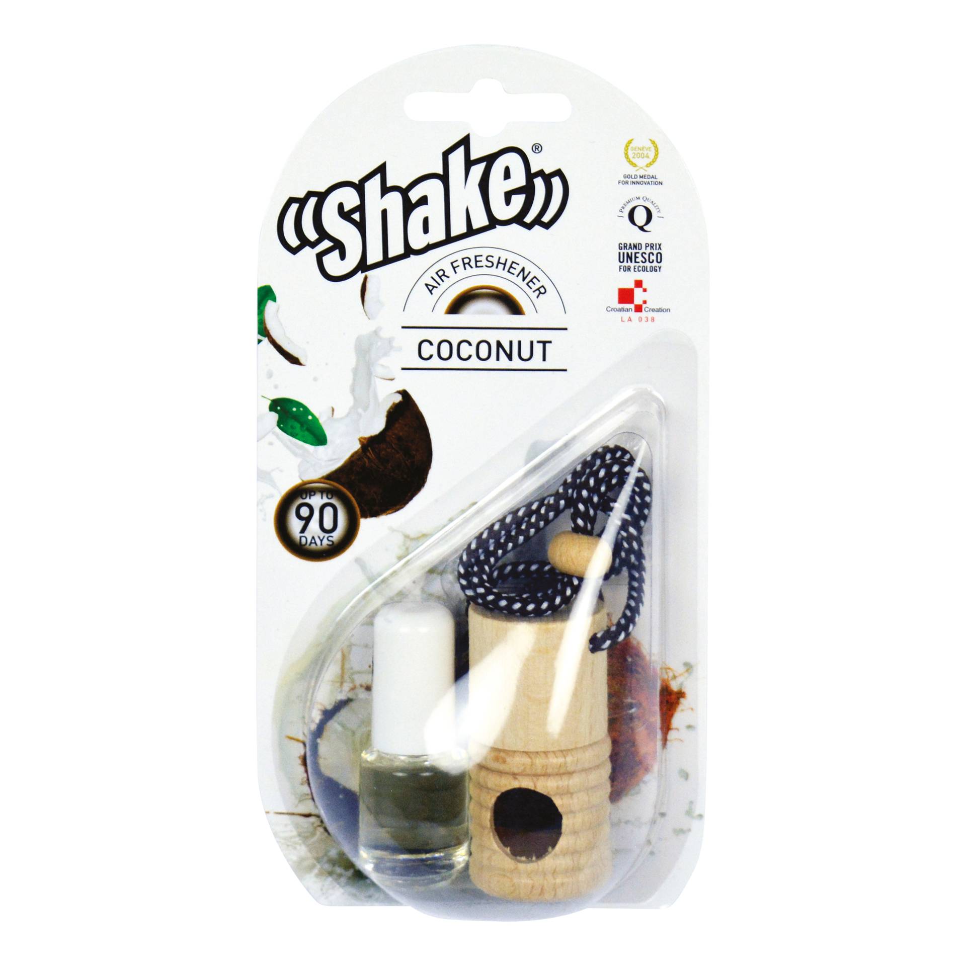 Shake luchtverfrisser + navulling Coconut 2x4,5ml-1