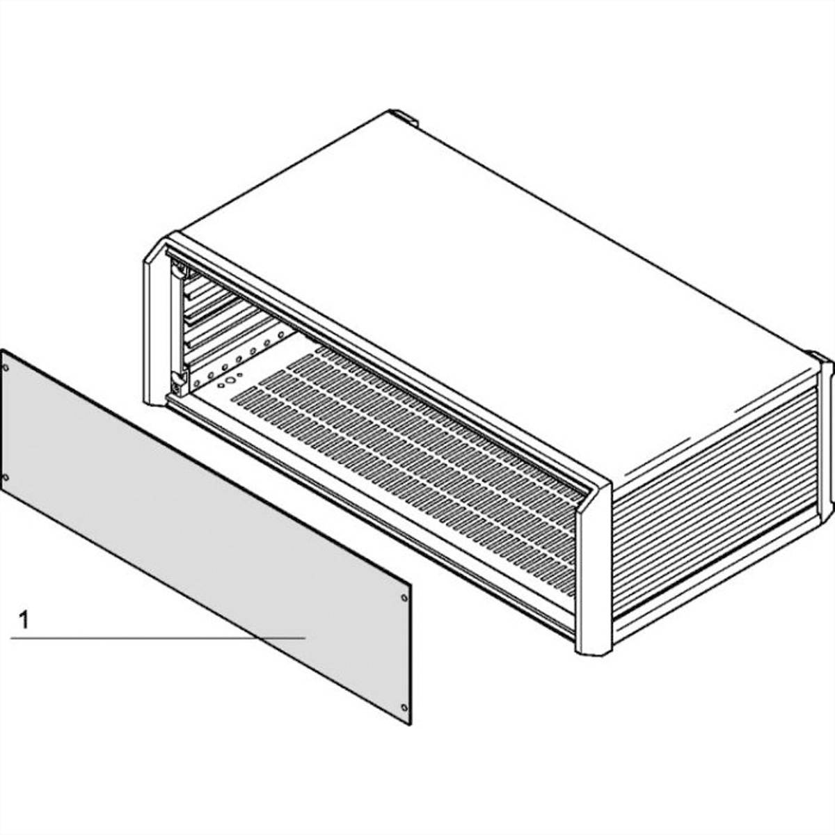 SCHROFF Frontpaneel Onbeschermd voor 19-Inch Rack 3U 63TE-2