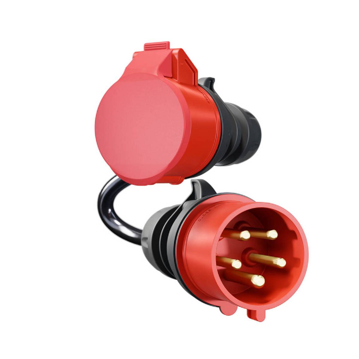 go-e Gemini flex - Zwart - Recht - Recht - IP55 - 400 V - 0,3 m-2
