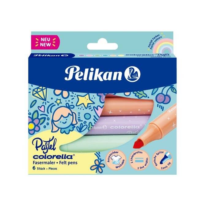 Pelikan Colorella Pastel viltstift Meerkleurig, Pastel 6 stuk(s)-2