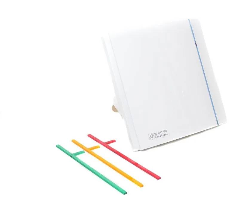 Silent Design 100CHZ badkamerventilator 85m³ wit hygro-0