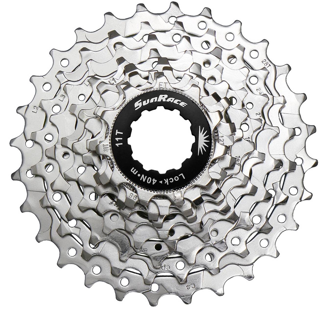 Cassette 9 speed Sunrace CSR91 12-25T - zilver-0