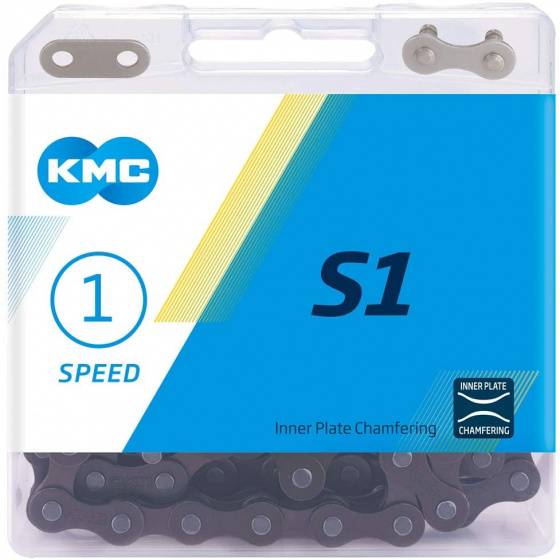 KMC Ketting single speed S1 Wide 112 schakels - bruin-3