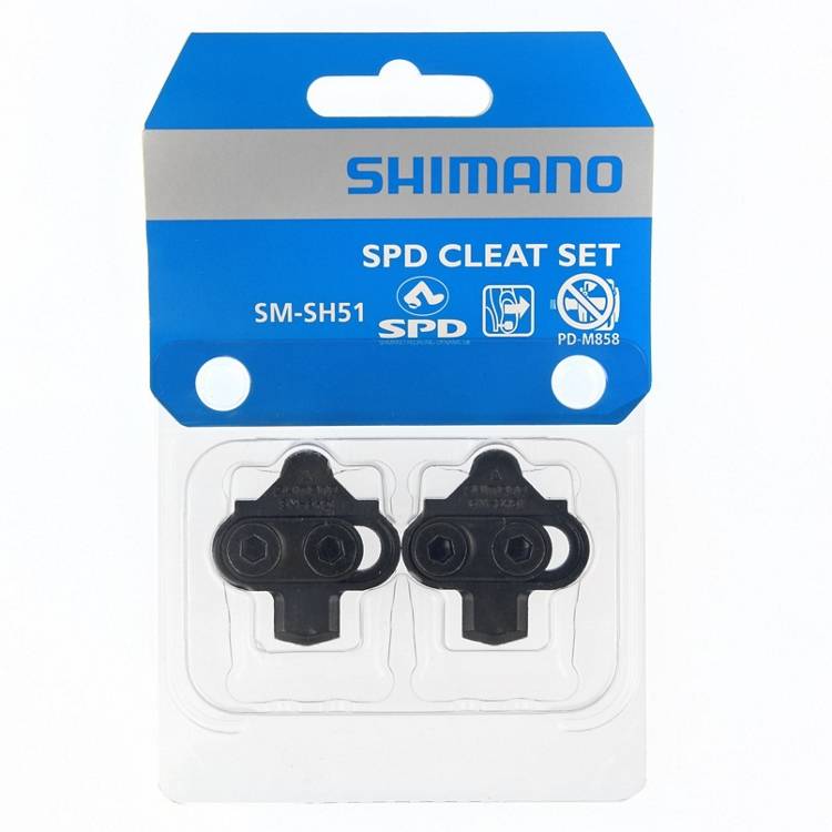 Schoenplaatjes Shimano SM-SH51 SPD zonder achterplaat (eenzijdig uitklikbaar)-1