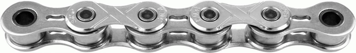 Ketting single speed KMC X101 Silver 112 schakels - zilver-1