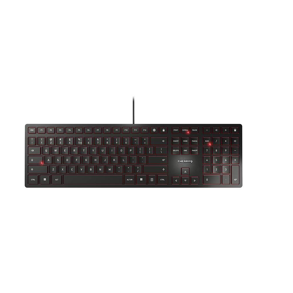 CHERRY KC 6000 Slim toetsenbord Universeel USB Amerikaans Engels Zwart-2