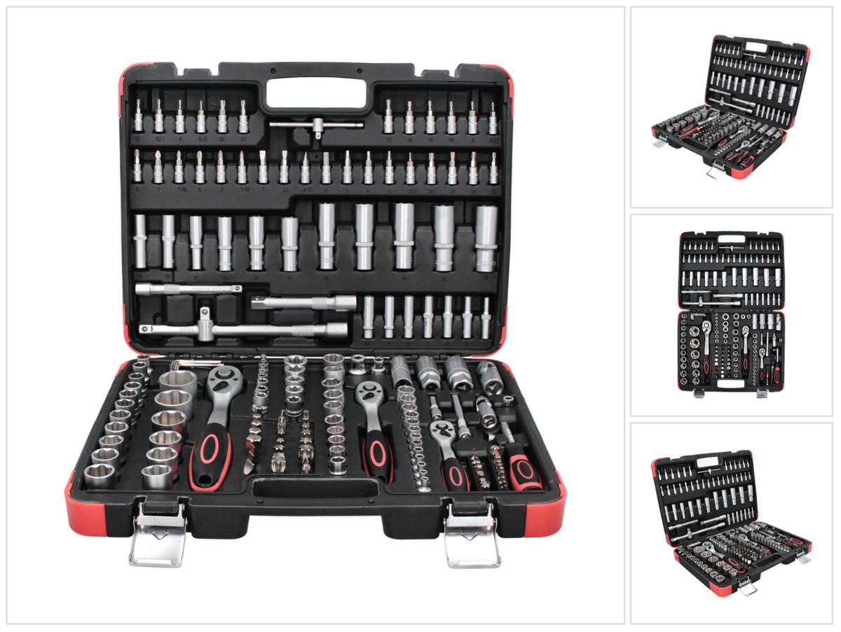 BGS Doppenset gereedschapskoffer gevuld 1/4", 3/8", 1/2" (172-delig)-0