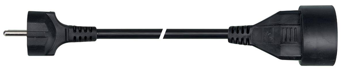 Perel 5410329453053 Perel - verlengkabel 3 meter, zwart, voor Nederland-2