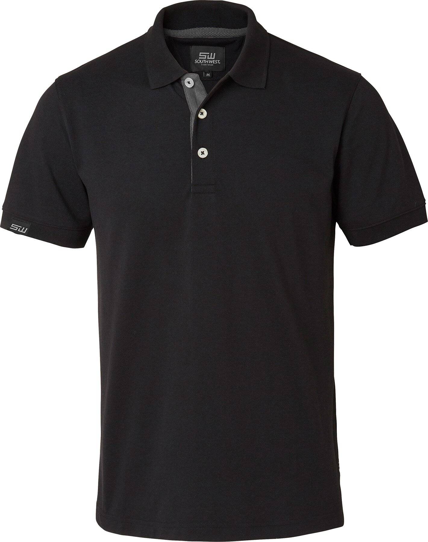 Weston poloshirt, heren, zwart/grijs, L-0