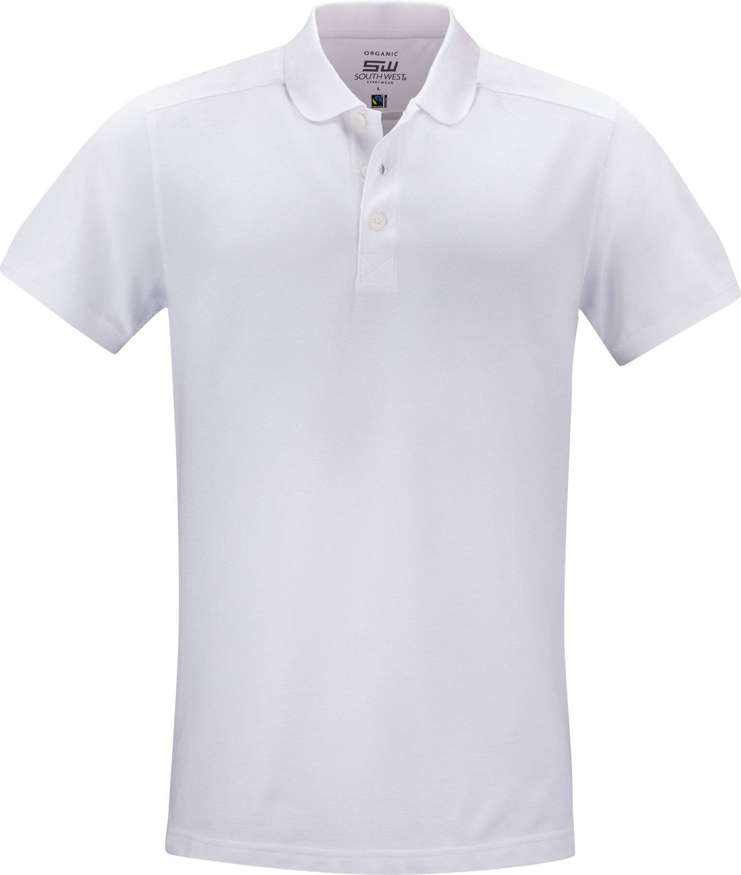 Martin poloshirt, heren, wit, M-0