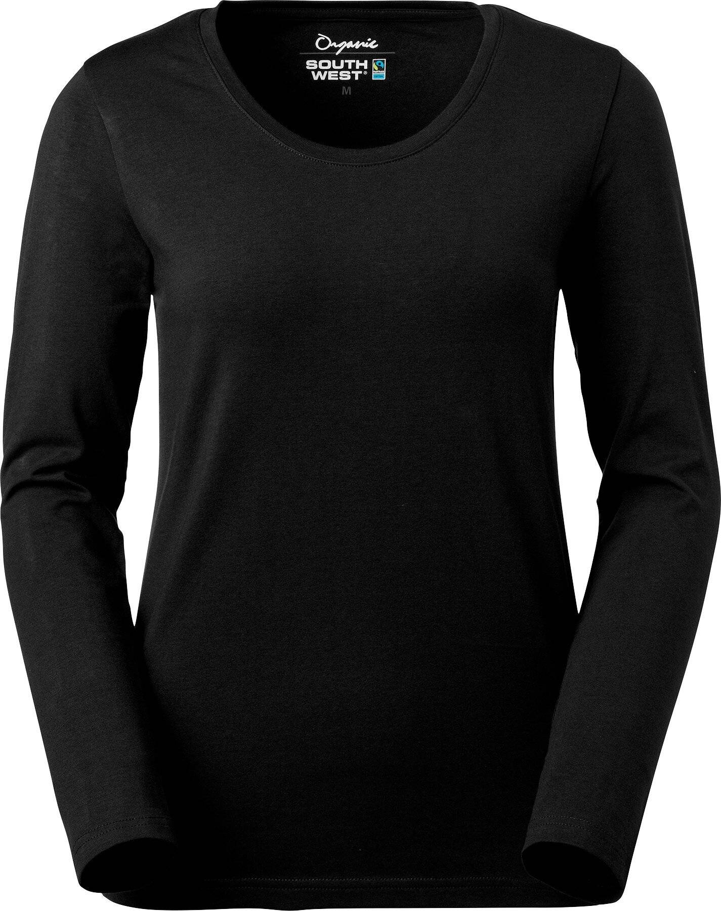 Lily T-shirt, dames, zwart, XL-0