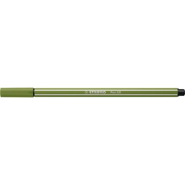 Stabilo 4006381574310  Stabilo -  Pen 68, premium viltstift, mosgroen, per stuk