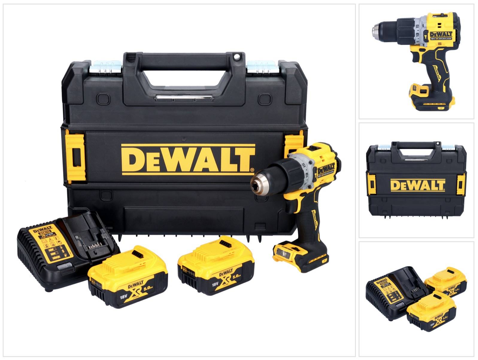 DeWALT DCD805P2T Accu Klopboormachine 18V 2 x 5,0 Ah-0