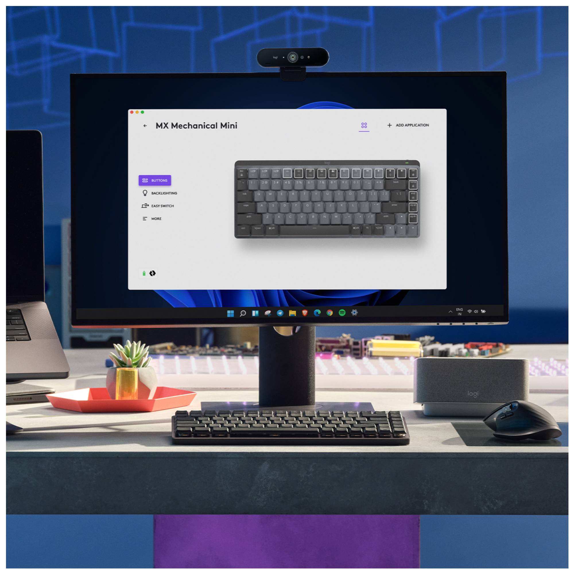Logitech Master Series MX Mechanical Mini Toetsenbord - Verlicht - Draadloos-2
